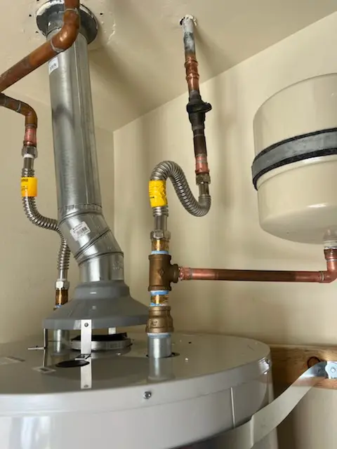 Water heater installation and plumbing repair in South Fork